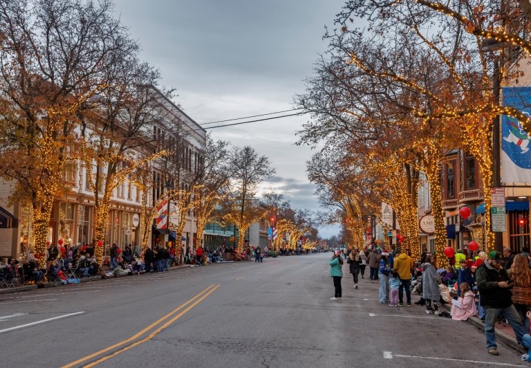 Columbus christmas lights map